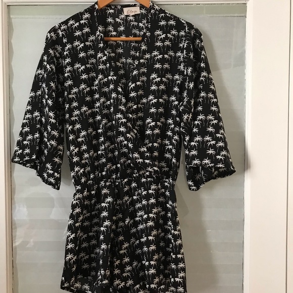 Elan Black Romper - Picture 1 of 3